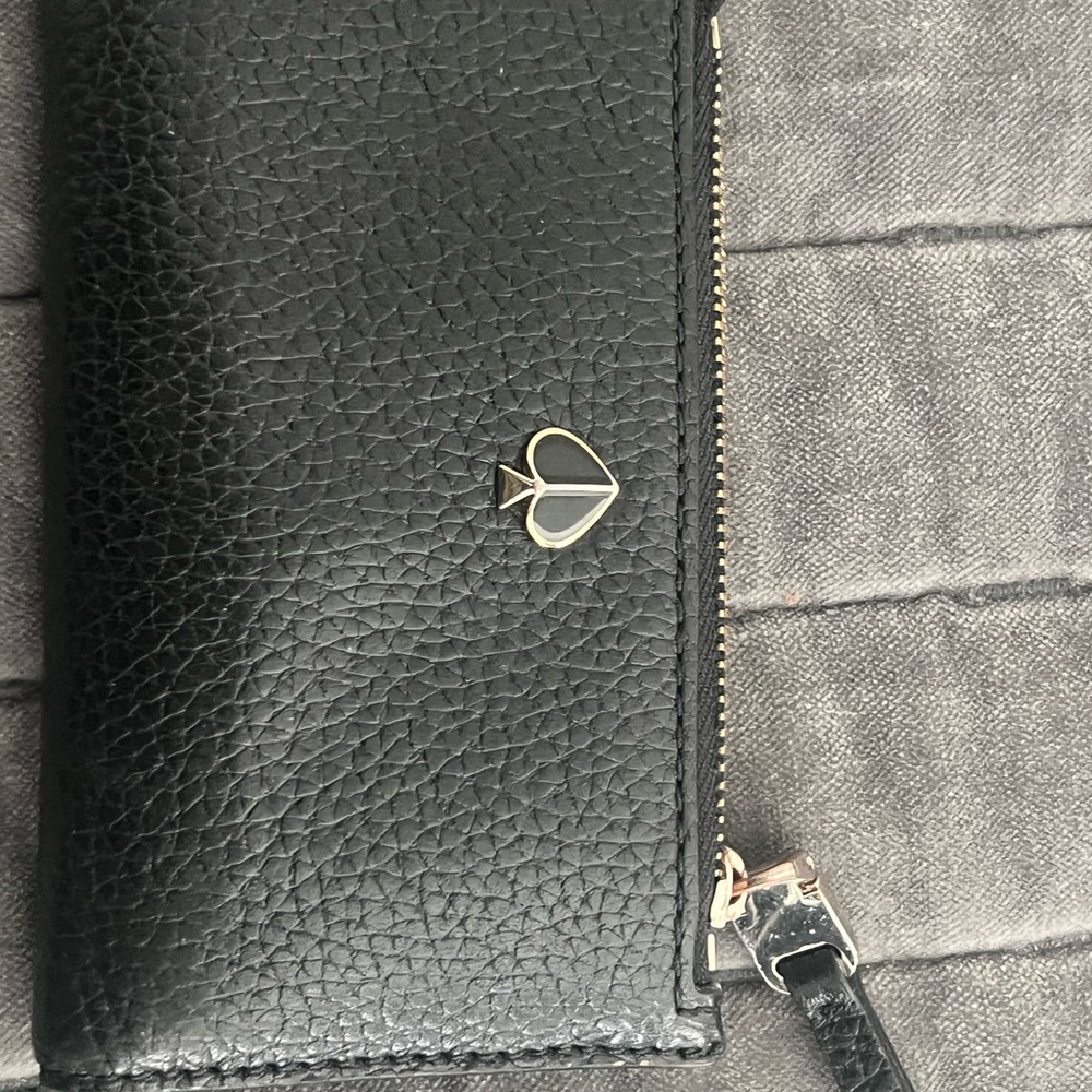Kate Spade Black Textured Wallet